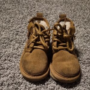 Kids Tan Suede Boots